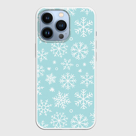 Чехол для iPhone 13 Pro с принтом Мелодия Рождества ,  |  | Тематика изображения на принте: новый год | снег | снежинки