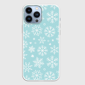 Чехол для iPhone 13 Pro Max с принтом Мелодия Рождества ,  |  | Тематика изображения на принте: новый год | снег | снежинки