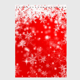 Скетчбук с принтом Новогоднее чудо 1 , 100% бумага
 | 48 листов, плотность листов — 100 г/м2, плотность картонной обложки — 250 г/м2. Листы скреплены сверху удобной пружинной спиралью | новый год | снег | снежинки