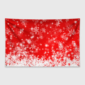 Флаг-баннер с принтом Новогоднее чудо 2 , 100% полиэстер | размер 67 х 109 см, плотность ткани — 95 г/м2; по краям флага есть четыре люверса для крепления | новый год | снег | снежинки