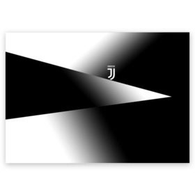 Поздравительная открытка с принтом Juventus 2018 Original #9 , 100% бумага | плотность бумаги 280 г/м2, матовая, на обратной стороне линовка и место для марки
 | fc | juventus | спорт | спортивные | футбол | футбольный клуб | ювентус