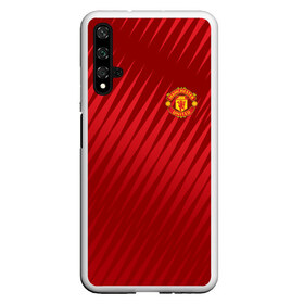 Чехол для Honor 20 с принтом Manchester United Sportwear , Силикон | Область печати: задняя сторона чехла, без боковых панелей | Тематика изображения на принте: emirates | fc | manchester united | геометрия | манчестер юнайтед | спорт | футбол | футбольный клуб | эмблема