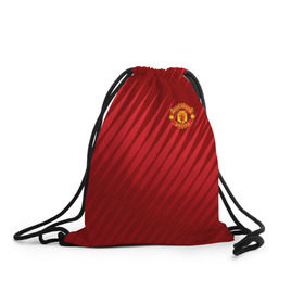 Рюкзак-мешок 3D с принтом Manchester United Sportwear , 100% полиэстер | плотность ткани — 200 г/м2, размер — 35 х 45 см; лямки — толстые шнурки, застежка на шнуровке, без карманов и подкладки | emirates | fc | manchester united | геометрия | манчестер юнайтед | спорт | футбол | футбольный клуб | эмблема