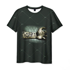 Мужская футболка 3D с принтом Korn , 100% полиэфир | прямой крой, круглый вырез горловины, длина до линии бедер | korn | koяn | альтернативный | арвизу | гранж | грув | дэвис | корн | коян | лузье | манки | метал | нюметал | панк | рок группа | уэлч | филди | филипп | хэд | шаффер