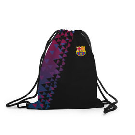 Рюкзак-мешок 3D с принтом FC Barcelona 2018 Премиум , 100% полиэстер | плотность ткани — 200 г/м2, размер — 35 х 45 см; лямки — толстые шнурки, застежка на шнуровке, без карманов и подкладки | 