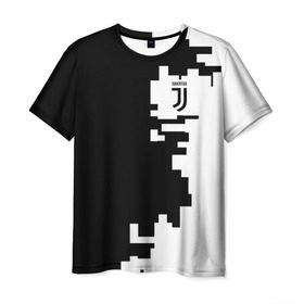 Мужская футболка 3D с принтом Juventus 2018 Geometry Sport , 100% полиэфир | прямой крой, круглый вырез горловины, длина до линии бедер | Тематика изображения на принте: 