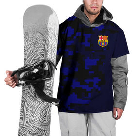 Накидка на куртку 3D с принтом FC Barca 2018 Military Sport , 100% полиэстер |  | fc | fc barcelona | fcb |   | барселона | спорт | спортивные | фк | футбол