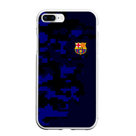 Чехол для iPhone 7Plus/8 Plus матовый с принтом FC Barca 2018 Military Sport , Силикон | Область печати: задняя сторона чехла, без боковых панелей | fc | fc barcelona | fcb |   | барселона | спорт | спортивные | фк | футбол