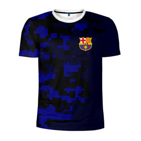 Мужская футболка 3D спортивная с принтом FC Barca 2018 Military Sport , 100% полиэстер с улучшенными характеристиками | приталенный силуэт, круглая горловина, широкие плечи, сужается к линии бедра | Тематика изображения на принте: fc | fc barcelona | fcb |   | барселона | спорт | спортивные | фк | футбол