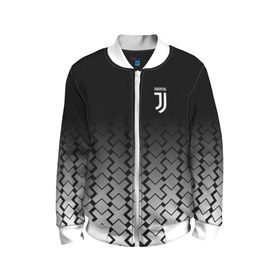 Детский бомбер 3D с принтом Juventus 2018 X Sport , 100% полиэстер | застегивается на молнию, по бокам два кармана без застежек, мягкие манжеты, по низу бомбера и на воротнике — эластичная резинка | fc | juventus | спорт | спортивные | фк | футбол | ювентус