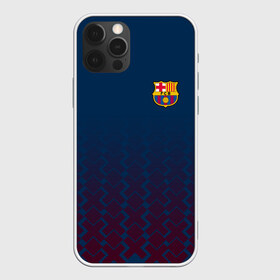 Чехол для iPhone 12 Pro Max с принтом FC Barca 2018 Creative uniform , Силикон |  | Тематика изображения на принте: fc | fc barcelona | fcb | барселона | спорт | спортивные | фк | футбол