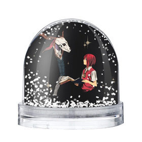 Снежный шар с принтом Mahou Tsukai no Yome , Пластик | Изображение внутри шара печатается на глянцевой фотобумаге с двух сторон | Тематика изображения на принте: девушка | красные волосы | монстр | невеста чародея
