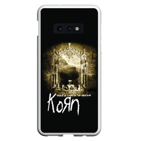 Чехол для Samsung S10E с принтом Korn take a look in the mirror , Силикон | Область печати: задняя сторона чехла, без боковых панелей | korn | koяn | альтернативный | арвизу | гранж | группа | дэвис | зеркало | корн | коян | лузье | манки | метал | музыка | нюметал | панк | песни | рок | уэлч | филди | филипп | хэд | шаффер