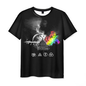 Мужская футболка 3D с принтом Led Zeppelin , 100% полиэфир | прямой крой, круглый вырез горловины, длина до линии бедер | led | led zeppelin | блюз | группа | джимми пейдж | джон генри бонэм | джон пол джонс | лед зепелен | лед зеппелин | метал | роберт плант | рок | тяжелый | фолк | хард | хардрок | хеви | хевиметал