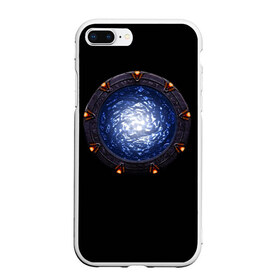 Чехол для iPhone 7Plus/8 Plus матовый с принтом Stargate , Силикон | Область печати: задняя сторона чехла, без боковых панелей | sg1 | wormhole | другие миры | зв1 | звёздные врата | кротовая нора | портал | тоннель | червоточина