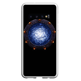 Чехол для Samsung Galaxy S10 с принтом Stargate , Силикон | Область печати: задняя сторона чехла, без боковых панелей | sg1 | wormhole | другие миры | зв1 | звёздные врата | кротовая нора | портал | тоннель | червоточина