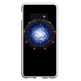 Чехол для Samsung S10E с принтом Stargate , Силикон | Область печати: задняя сторона чехла, без боковых панелей | sg1 | wormhole | другие миры | зв1 | звёздные врата | кротовая нора | портал | тоннель | червоточина