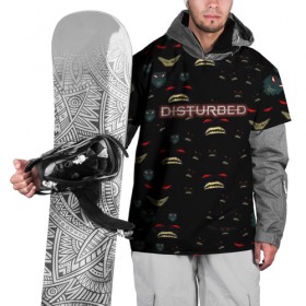 Накидка на куртку 3D с принтом Disturbed , 100% полиэстер |  | Тематика изображения на принте: 
