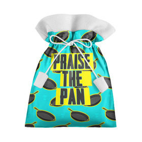 Подарочный 3D мешок с принтом Praise The Pan , 100% полиэстер | Размер: 29*39 см | battle royale | playerunknown | playerunknowns | playerunknowns battlegrounds | pubg | онлайн игра