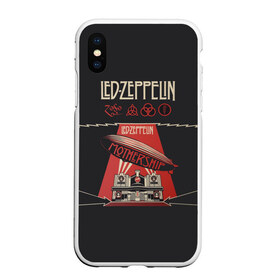 Чехол для iPhone XS Max матовый с принтом Led Zeppelin , Силикон | Область печати: задняя сторона чехла, без боковых панелей | Тематика изображения на принте: led | led zeppelin | блюз | группа | джимми пейдж | джон генри бонэм | джон пол джонс | лед зепелен | лед зеппелин | метал | роберт плант | рок | тяжелый | фолк | хард | хардрок | хеви | хевиметал