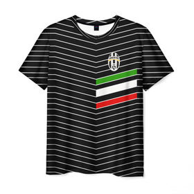 Мужская футболка 3D с принтом Juventus 2018 Италия , 100% полиэфир | прямой крой, круглый вырез горловины, длина до линии бедер | fc | juventus | спорт | спортивные | фк | футбол | ювентус