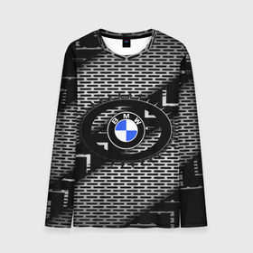 Мужской лонгслив 3D с принтом BMW Carboniferous 2018 , 100% полиэстер | длинные рукава, круглый вырез горловины, полуприлегающий силуэт | abstraction | carboniferous | карбон | текстуры