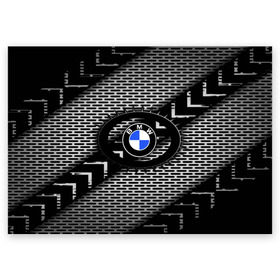 Поздравительная открытка с принтом BMW Carboniferous 2018 , 100% бумага | плотность бумаги 280 г/м2, матовая, на обратной стороне линовка и место для марки
 | abstraction | carboniferous | карбон | текстуры