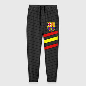 Мужские брюки 3D с принтом FC Barca 2018 Испания , 100% полиэстер | манжеты по низу, эластичный пояс регулируется шнурком, по бокам два кармана без застежек, внутренняя часть кармана из мелкой сетки | fc | fc barcelona | fcb | барселона | спорт | спортивные | фк | футбол