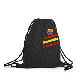 Рюкзак-мешок 3D с принтом FC Barca 2018 Испания , 100% полиэстер | плотность ткани — 200 г/м2, размер — 35 х 45 см; лямки — толстые шнурки, застежка на шнуровке, без карманов и подкладки | fc | fc barcelona | fcb | барселона | спорт | спортивные | фк | футбол