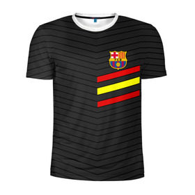 Мужская футболка 3D спортивная с принтом FC Barca 2018 Испания , 100% полиэстер с улучшенными характеристиками | приталенный силуэт, круглая горловина, широкие плечи, сужается к линии бедра | fc | fc barcelona | fcb | барселона | спорт | спортивные | фк | футбол