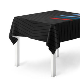 Скатерть 3D с принтом BMW Tricolor Sport , 100% полиэстер (ткань не мнется и не растягивается) | Размер: 150*150 см | Тематика изображения на принте: bmw | автомобильные | бмв | машины