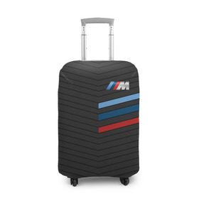Чехол для чемодана 3D с принтом BMW Tricolor Sport , 86% полиэфир, 14% спандекс | двустороннее нанесение принта, прорези для ручек и колес | bmw | автомобильные | бмв | машины