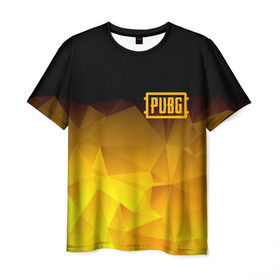 Мужская футболка 3D с принтом PUBG Abstract , 100% полиэфир | прямой крой, круглый вырез горловины, длина до линии бедер | battle royal | playerunknowns battlegrounds | pubg | пабг | пубг