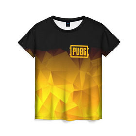 Женская футболка 3D с принтом PUBG Abstract , 100% полиэфир ( синтетическое хлопкоподобное полотно) | прямой крой, круглый вырез горловины, длина до линии бедер | battle royal | playerunknowns battlegrounds | pubg | пабг | пубг