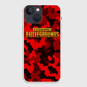 Чехол для iPhone 13 mini с принтом PUBG Red Military ,  |  | battle royal | playerunknowns battlegrounds | pubg | пабг | пубг