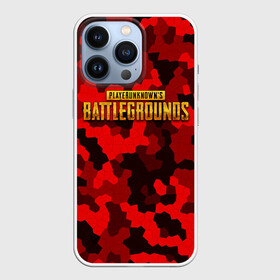 Чехол для iPhone 13 Pro с принтом PUBG Red Military ,  |  | Тематика изображения на принте: battle royal | playerunknowns battlegrounds | pubg | пабг | пубг