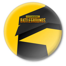 Значок с принтом PUBG Cybersport 2 ,  металл | круглая форма, металлическая застежка в виде булавки | playerunknowns battlegrounds | pubg | шутеры