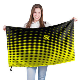Флаг 3D с принтом FC Borussia 2018 Original #2 , 100% полиэстер | плотность ткани — 95 г/м2, размер — 67 х 109 см. Принт наносится с одной стороны | borussia dortmund | fc | боруссия | спорт | спортивные | фк | футбол