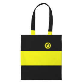 Сумка 3D повседневная с принтом Borussia 2018 Black and Yellow , 100% полиэстер | Плотность: 200 г/м2; Размер: 34×35 см; Высота лямок: 30 см | боруссия | дортмунд