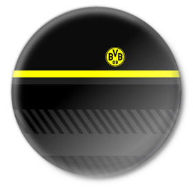Значок с принтом FC Borussia 2018 Original #3 ,  металл | круглая форма, металлическая застежка в виде булавки | боруссия | дортмунд