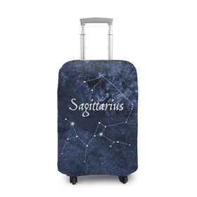 Чехол для чемодана 3D с принтом Стрелец(Sagittarius) , 86% полиэфир, 14% спандекс | двустороннее нанесение принта, прорези для ручек и колес | sagittarius | звезды | знаки зодиака | космос | созвездие | стрелец