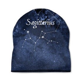 Шапка 3D с принтом Стрелец(Sagittarius) , 100% полиэстер | универсальный размер, печать по всей поверхности изделия | sagittarius | звезды | знаки зодиака | космос | созвездие | стрелец