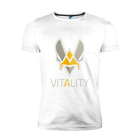 Мужская футболка премиум с принтом VITALITY Team Esports , 92% хлопок, 8% лайкра | приталенный силуэт, круглый вырез ворота, длина до линии бедра, короткий рукав | 6 | rainbow six | siege | битва | война | игра | киберспорт | оружие | осада | радуга | шутер