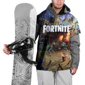 Накидка на куртку 3D с принтом Fortnite massacre , 100% полиэстер |  | epic games | fort | fortnite battle | fortnite battle royale | fortnite royale | survival | королевский битва
