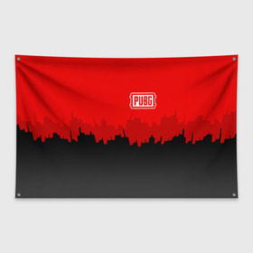 Флаг-баннер с принтом PUBG BLOOD , 100% полиэстер | размер 67 х 109 см, плотность ткани — 95 г/м2; по краям флага есть четыре люверса для крепления | playerunknowns battlegrounds | pubg