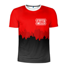 Мужская футболка 3D спортивная с принтом PUBG BLOOD , 100% полиэстер с улучшенными характеристиками | приталенный силуэт, круглая горловина, широкие плечи, сужается к линии бедра | playerunknowns battlegrounds | pubg