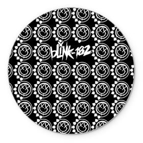 Коврик круглый с принтом Blink-182 , резина и полиэстер | круглая форма, изображение наносится на всю лицевую часть | blink | альтернативный рок | блинк | группа | марк хоппус | музыка | мэтт скиба | надпись | панк | панк рок | песни | поп панк | рок | скейт панк | смайл | смайлик | трэвис баркер