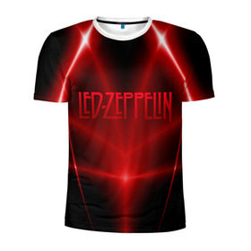 Мужская футболка 3D спортивная с принтом Led Zeppelin , 100% полиэстер с улучшенными характеристиками | приталенный силуэт, круглая горловина, широкие плечи, сужается к линии бедра | 