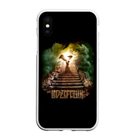 Чехол для iPhone XS Max матовый с принтом Led Zeppelin , Силикон | Область печати: задняя сторона чехла, без боковых панелей | Тематика изображения на принте: led zeppelin | джимми пейдж | джон генри бонэм | джон пол джонс | лед зеппелин | роберт плант