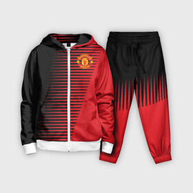 Детский костюм 3D с принтом F.C.M.U 2018 Creative Uniform ,  |  | Тематика изображения на принте: fc | manchester united | манчестер юнайтед | спорт | спортивные | фк | футбол | футбольный клуб